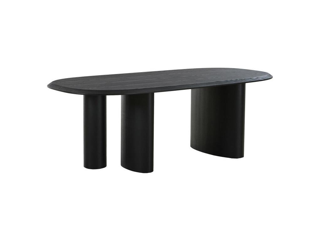 Artvivrestore - Table à manger 8 personnes ovale en bois - Noir 84358OVZE