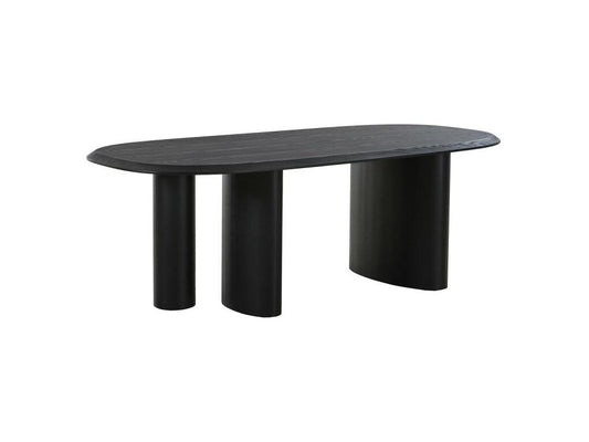 Artvivrestore - Table à manger 8 personnes ovale en bois - Noir 84358OVZE
