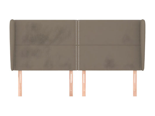 Tête de lit avec oreilles Maisonpuretop 163x23x118/128 cm Tissu 47213FVBD