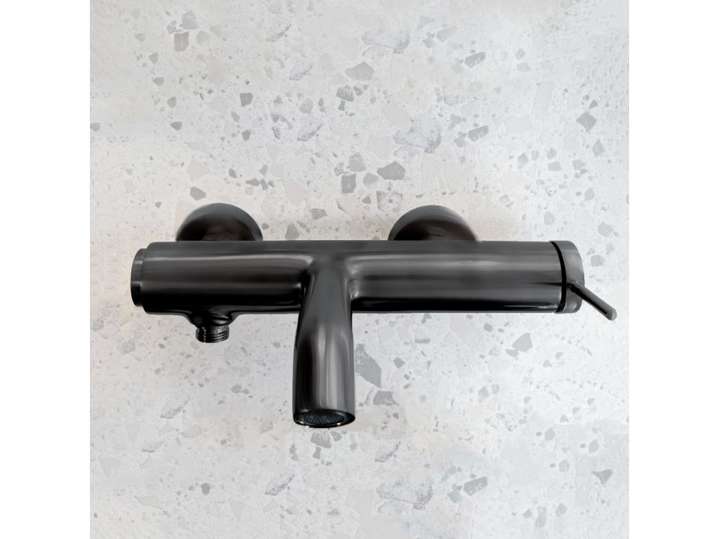 Maisonpuretop mitigeur bain-douche mécanique gris gun métal - Maisonpuretop 72723CRLB