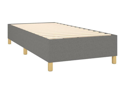 Lit à sommier tapissier et matelas Gris foncé 90x190 cm Tissu 05212LMEW