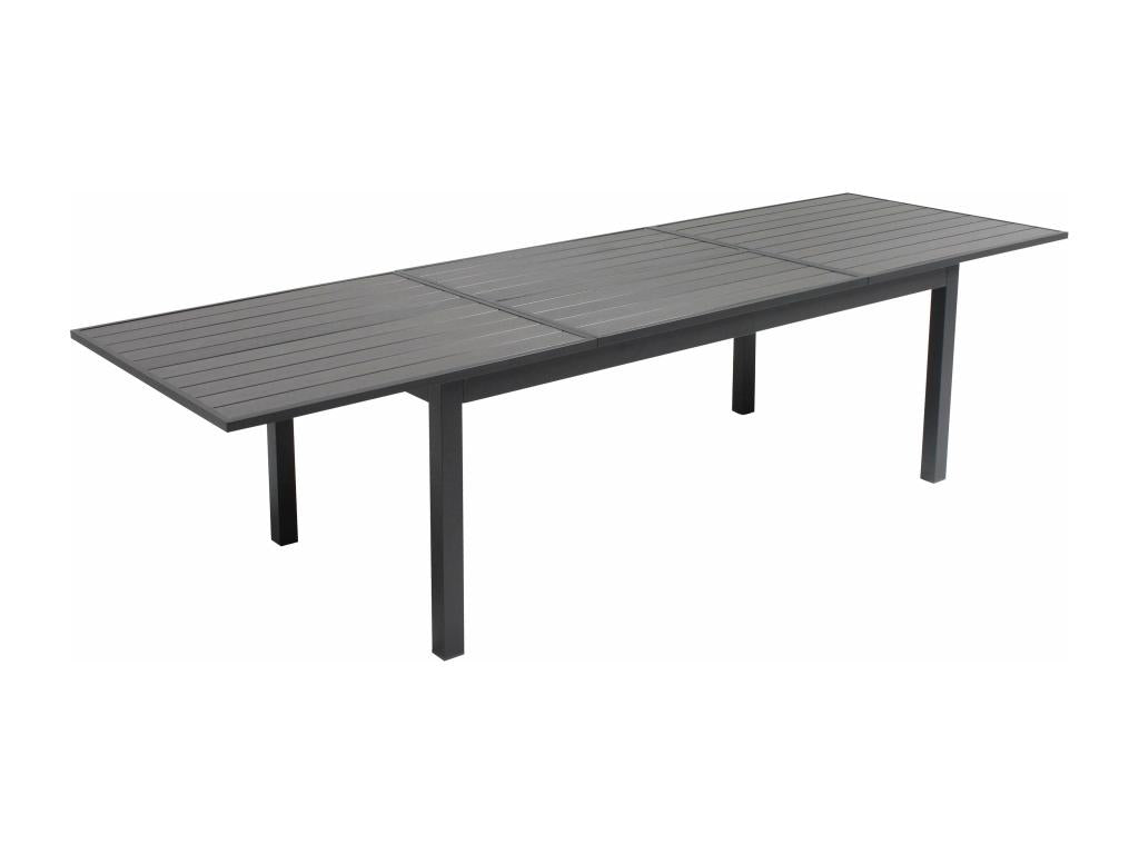 Table de jardin extensible en aluminium et bois composite 42525UZCZ