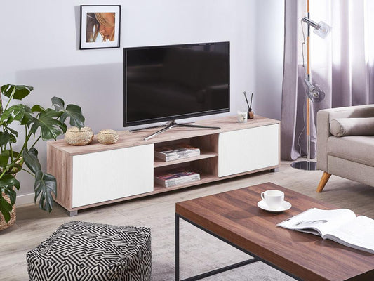 Meuble TV Maisonpuretop Marron/blanc 29947LXIX