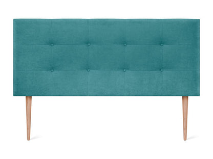 Maisonpuretop Tête de lit en tissu Maisonpuretopé 160x115cm avec pieds Lits 150/160 - Turquoise 04545WRTI