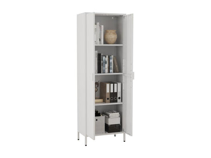 Artvivrestore armoire de bureau en bois livres classeurs armoire de bureau meuble de classement Flokas XL blanc 42373SKTE