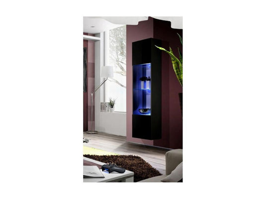 Vitrine LED Murale Design Fly III 170cm Noir 72130FSSZ