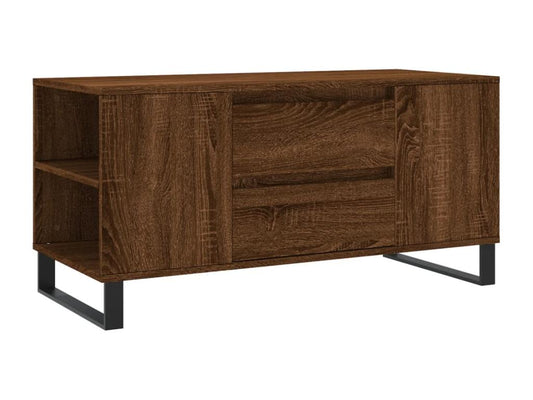 Table basse chêne marron 102x44,5x50 cm bois d'ingénierie 95770RWXX