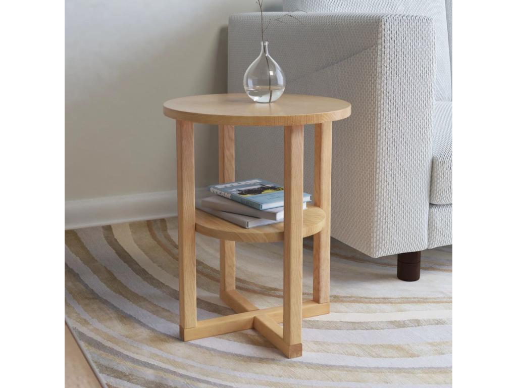 Table d'appoint 40x50 cm Bois de chêne massif 09791NVHX
