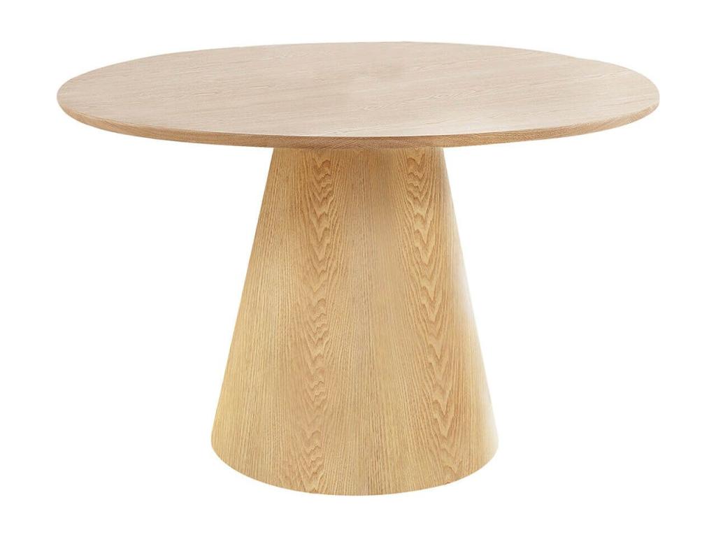 Artvivrestore - Table Ronde 120cm Pied Central MDF Placement Frêne 48409PSAQ