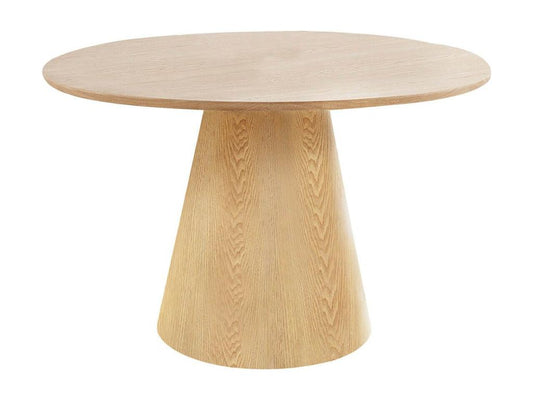 Artvivrestore - Table Ronde 120cm Pied Central MDF Placement Frêne 48409PSAQ