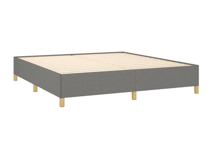 Lit à sommier tapissier avec matelas Gris foncé 180x200cm Tissu 93572SHHK