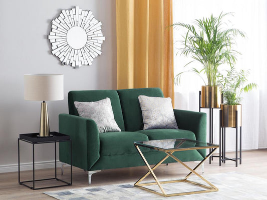 Canapé Artvivrestore Velours Vert foncé 2 places 33986AQWR