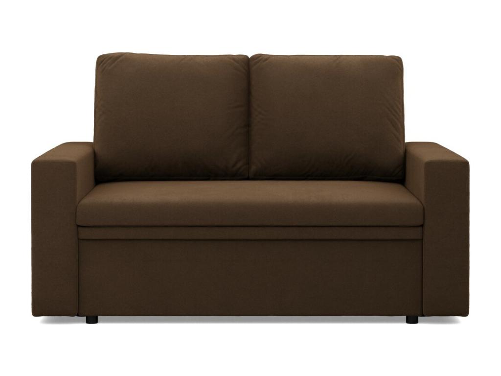Canapé 2 places avec fonction sommeil Brun foncé 04401HYCT