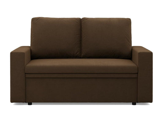 Canapé 2 places avec fonction sommeil Brun foncé 04401HYCT