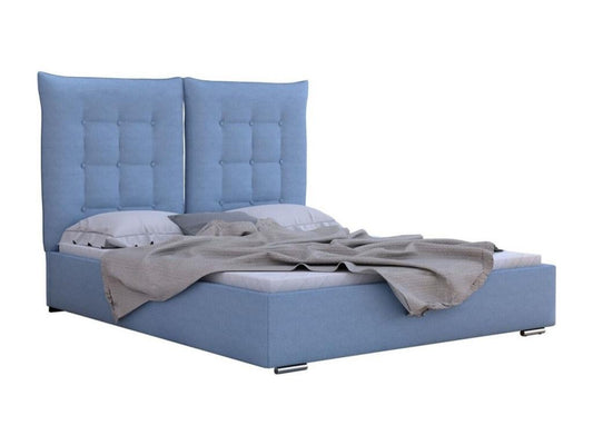 Lit Maisonpuretop 104 Double Bleu 180x200 Tapisserie Sommier à Maisonpuretop 195x214x128cm 64754RLMZ