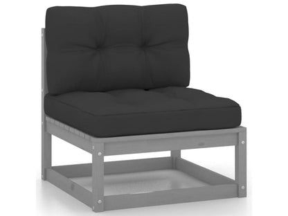 Salon de jardin 4 pièces avec coussins Bois de pin massif 27440URLT