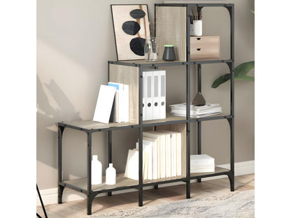 Bibliothèque chêne Artvivrestore 92x30x102 cm bois ingénierie et métal 40794QXFG