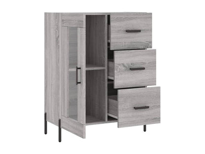 Buffet Maisonpuretop gris 69,5x34x90 cm bois d'ingénierie 32931URPX