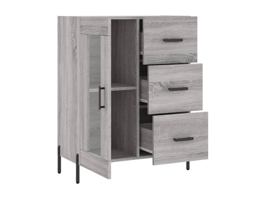 Buffet Maisonpuretop gris 69,5x34x90 cm bois d'ingénierie 32931URPX