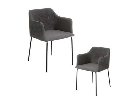 Maisonpuretop de Fauteuils Tissu gris foncé/Métal noir - Maisonpuretop 91096DKMY