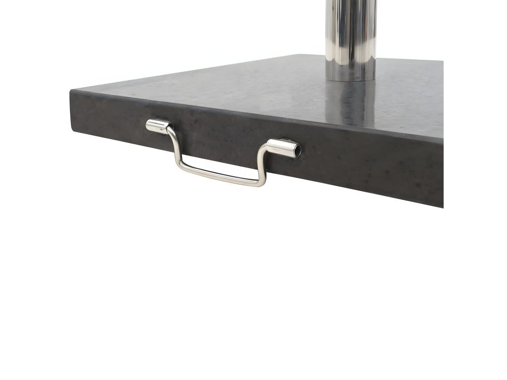 Maisonpuretop Premium - Socle de parasol Maisonpuretop 28,5 kg Carré Noir 58391XMLD