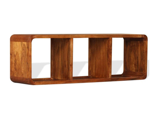 Meuble TV Bois massif avec finition miel 120x30x40 cm 46309GVXL