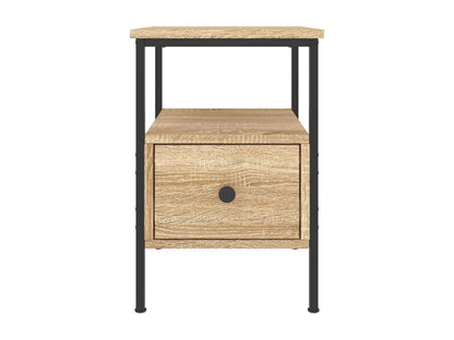Table de chevet chêne Maisonpuretop 34x36x50 cm bois d'ingénierie 56392UTIB