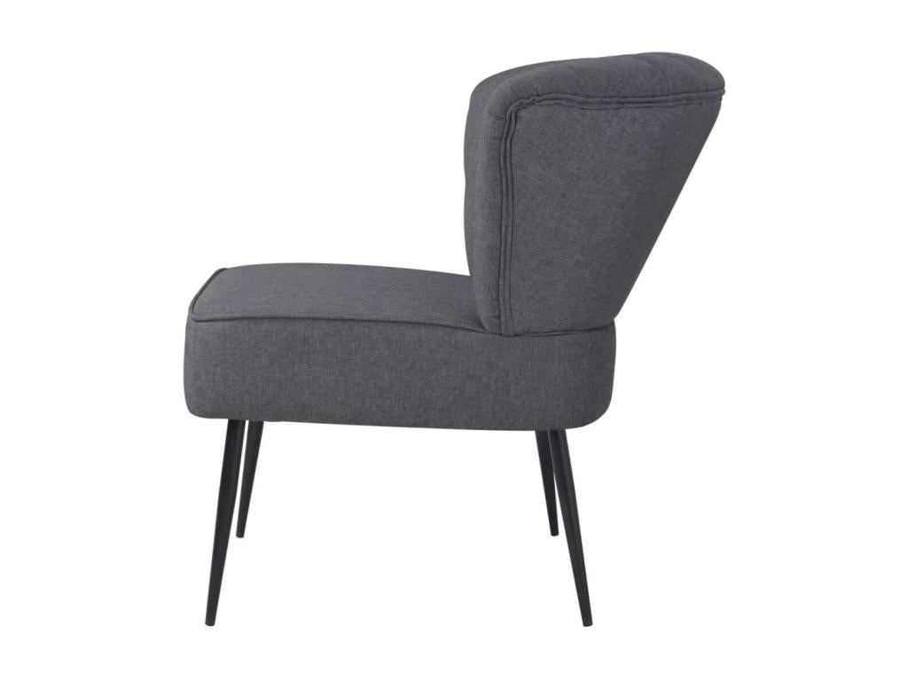 Fauteuil de cocktail Gris foncé Tissu 72676NAPM