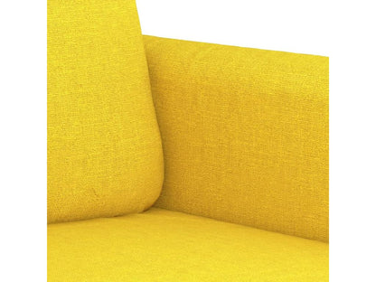 Canapé à 3 places Jaune clair 180 cm Tissu 90254BYET