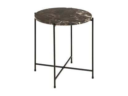 Maisonpuretop - Table d'appoint ronde en marbre 42cm - Marron 41528WBCQ