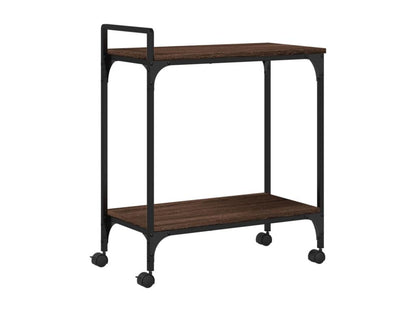 Chariot de cuisine chêne marron 60.5x31x72.5 bois ingénierie 25335QUYH