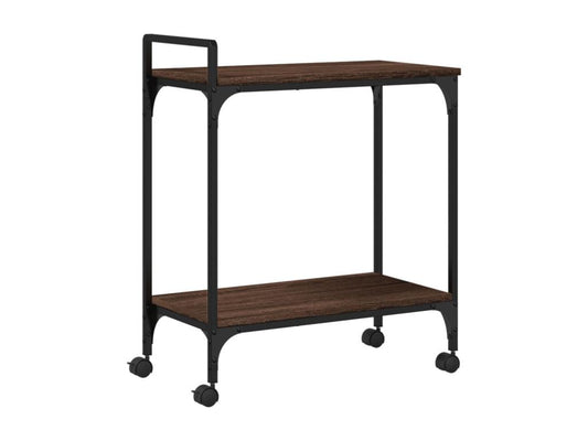 Chariot de cuisine chêne marron 60.5x31x72.5 bois ingénierie 25335QUYH