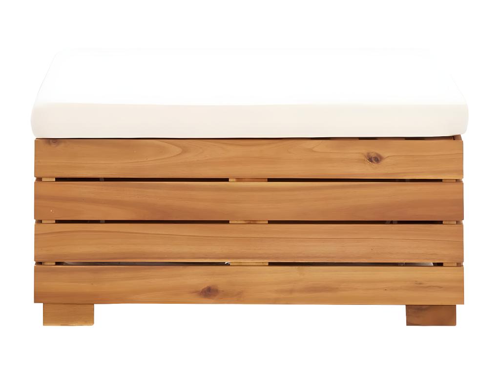 Repose-pied sectionnel 1 pc avec coussin Bois d'Maisonpuretop solide 41168ZHQW