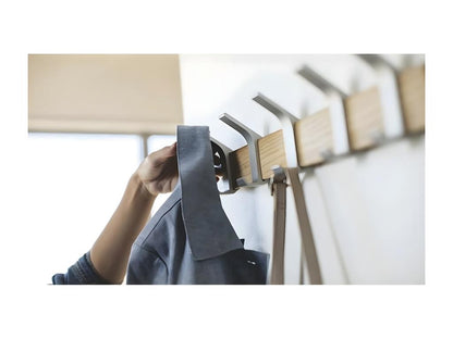 Porte manteaux mural 5 crochets en frêne 26060UQWR