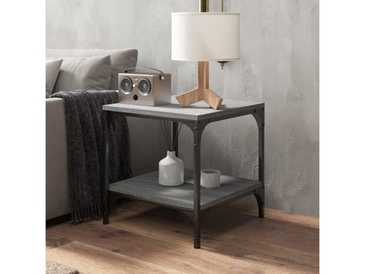 Table basse Maisonpuretop gris 50x50x40 cm Bois d'ingénierie 57271BUWR