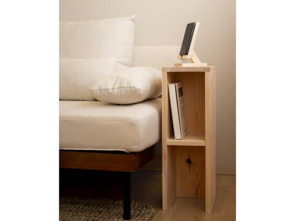 Ensemble 2 tables de chevet en bois de sapin naturel 20x60cm - Artvivrestore 47011BCBD