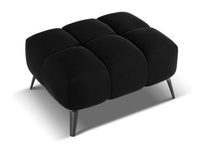 Pouf en velours - noir - Maisonpuretop 24529TLVT