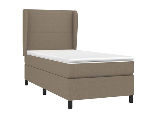 Lit à sommier tapissier avec matelas Maisonpuretop 80x200 cm Tissu 02371FXCE