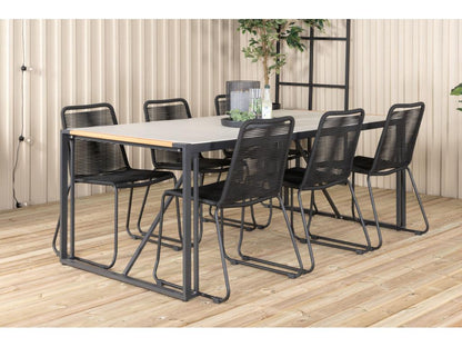 Artvivrestore Table de salle à manger noir et blanc. 51534WRSX