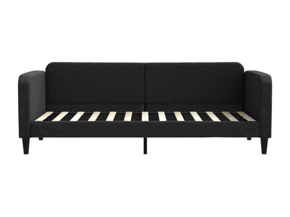 Lit de jour avec matelas noir 80x200 tissu 34111MFRB