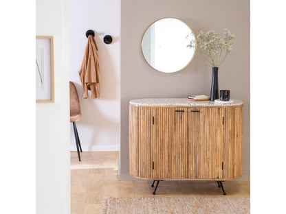 Petit buffet en bois de manguier et Artvivrestore 78473DIUM