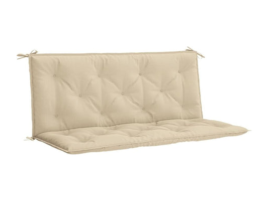 Coussins de banc de jardin 2 pièces beige 120x50x7 cm tissu Maisonpuretop 41310CQUW