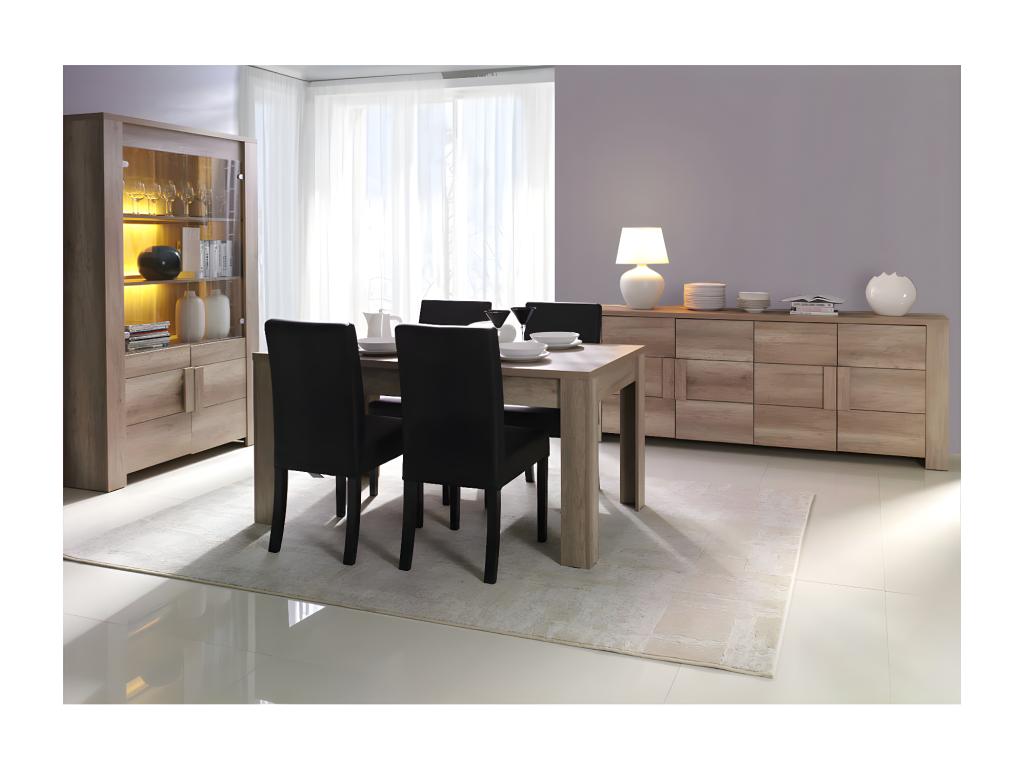 Maisonpuretop - Buffet 2 Portes 3 Tiroirs Façades Effet Bois 50048LTGO