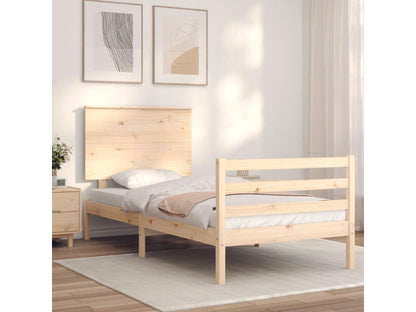 Cadre de lit sans matelas 100x200 cm bois massif 83064HESO