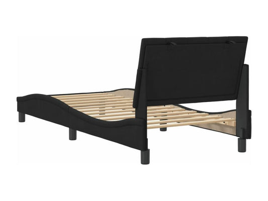 Cadre de lit avec tête de lit Noir 80x200 cm Velours 58605YXCI