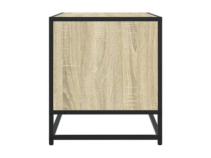 Meuble TV chêne Artvivrestore 120.5x40x46cm bois d'ingénierie et métal 62811ZBLB