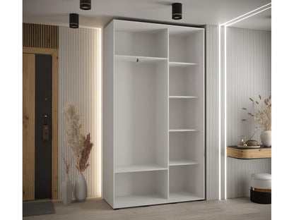 ARMOIRE Maisonpuretop 2 À PORTES COULISSANTES 235.2/130/45 2 Portes Blanc/Noir 01603JAXM