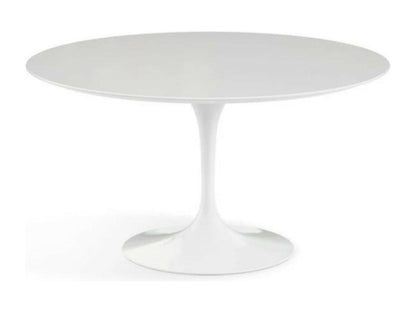 Table tulipe ronde-Plateau Blanc mat-Diamètre 110 cm-Piètement Blanc brillant 64121LETC