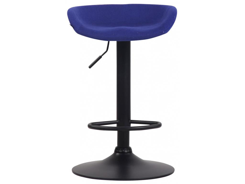 Tabouret de bar - Feutrine / Métal - Bleu - Anaheim 55656INYE