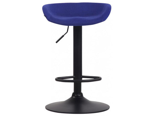 Tabouret de bar - Feutrine / Métal - Bleu - Anaheim 55656INYE